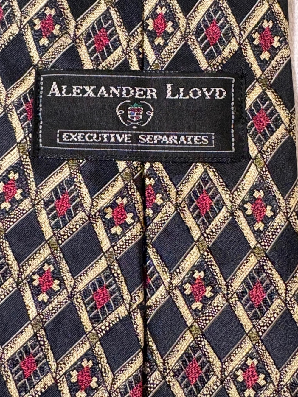 Vintage Alexander Lloyd Executive Separates Extra Long Tie